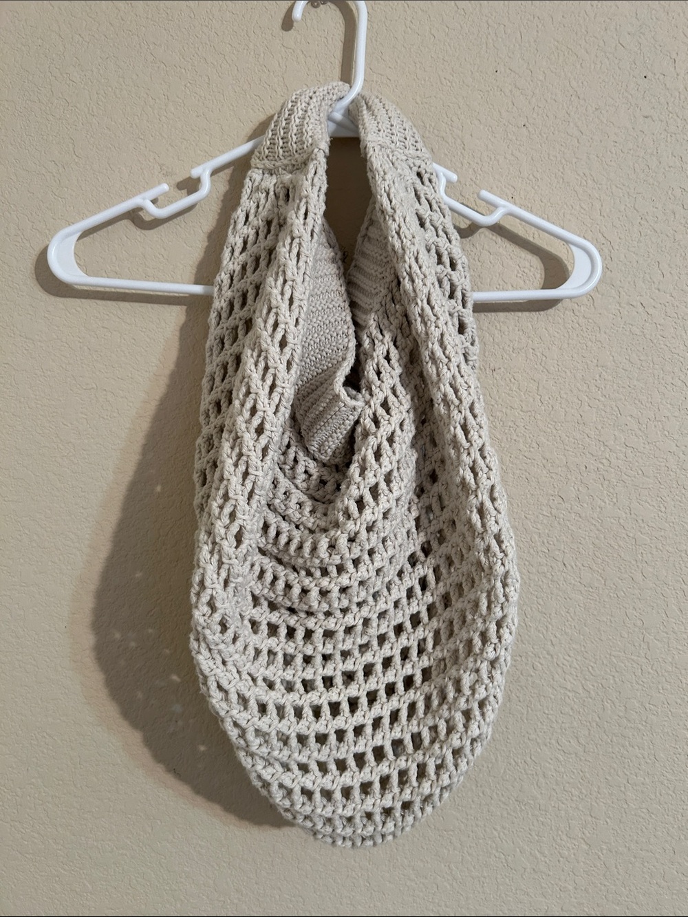Handcrafted Crochet Tote Bag in Cream